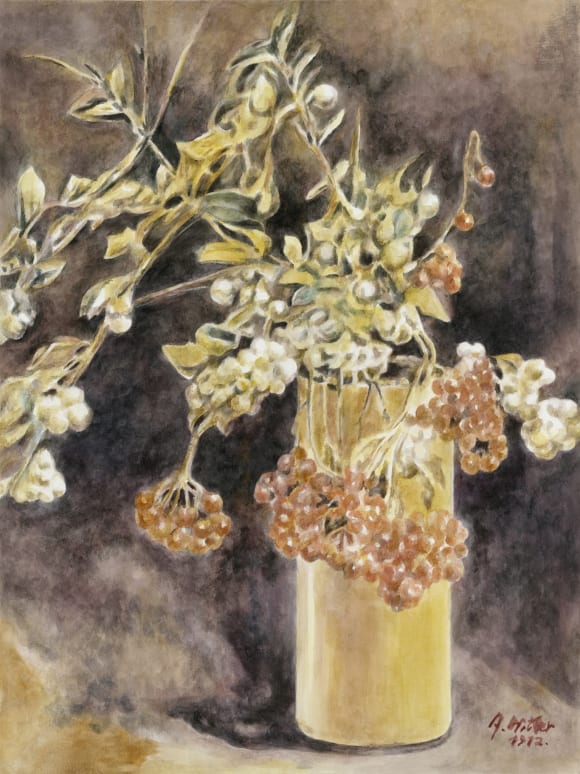 These are still Flowers 1912-2013 No. 16, 2013, Watercolor on paper, 40 x 30 cm